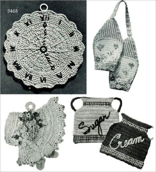 Único e inusual agarraderas a Crochet