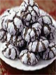 Title: CHOCOLATE CRINKLE COOKIES Recipe ~ Chocolate SNOWBALLS ~ makes 6 dozen, Author: Good Reading