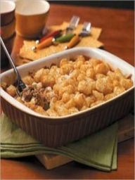 Title: Nana's TATER TOT CASSEROLE Recipe ~ KID FRIENDLY ~ Hamburger & Cheese (no soup), Author: Good Reading