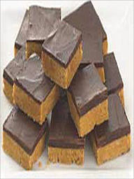 Title: PEANUT BUTTER SQUARES Recipe ~ * NO BAKE * Chocolate * Similar taste to Reese's, Author: Good Reading