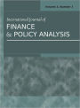 International Journal of Finance and Policy Analysis: Volume 3, Number 1