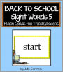 Back to School Sight Words 5 - Flash Cards for Third Graders