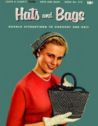 Title: Hats and Bags (Crochet, Crocheting, Knit, Knitting), Author: Vintage Patterns