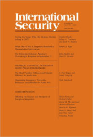 Title: International Security 37:1 (Summer 2012), Author: Stephen Biddle