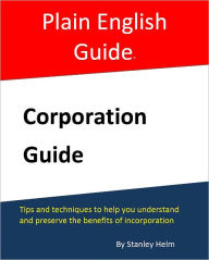 Title: Corporation Guide, Author: Stanley Helm