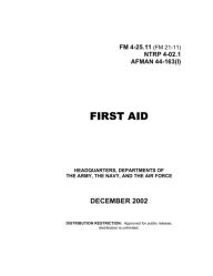 Title: First Aid FM 4-25.11, Author: Departments of the Army