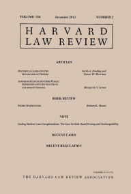 Title: Harvard Law Review: Volume 126, Number 2 - December 2012, Author: Harvard Law Review