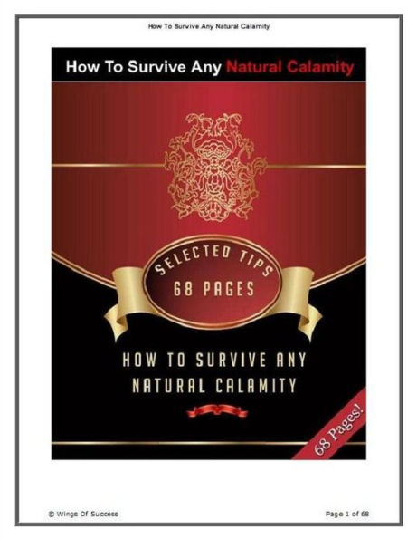 FYI about How To Survive Any Natural Calamity - What Will Happen During a Hurricane? (Hurricane Sandy Survive eBook)