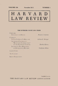 Title: Harvard Law Review: Volume 126, Number 1 - November 2012, Author: Harvard Law Review
