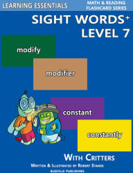 Title: Sight Words Plus Level 7: Sight Words Flash Cards with Critters for Grade 3 & Up (Learning Essentials Math & Reading Flashcard Series), Author: William Robert Stanek