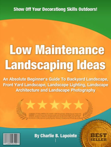 Low Maintenance Landscaping Ideas: An Absolute Beginner's Guide To Backyard Landscape, Front Yard Landscape, Landscape Lighting, Landscape Architecture and Landscape Photography