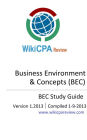 WikiCPA Review (Business Environment & Concepts)