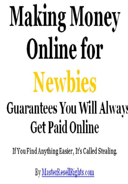 Making Money Online for Newbies