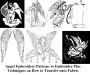 Angel Embroidery Patterns to Embroider Plus Techniques on How to Transfer onto Fabric