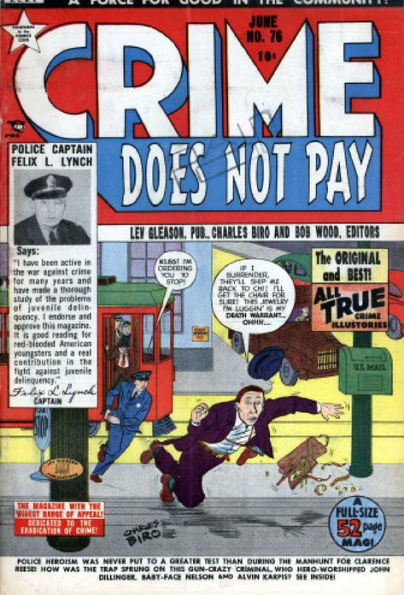 Crime Does Not Pay Number 76 Crime Comic Book