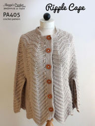 Title: Crochet Pattern Ripple Cape PA405-R, Author: Maggie Weldion