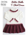 PA763-R Petite Shells T-shirt Dress Crochet Pattern