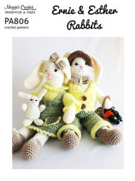 Title: PA806-R Esther Ernie Rabbits Crochet Pattern, Author: Maggie Weldon