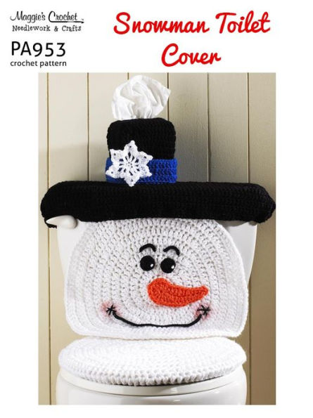 PA954-R Snowman Toilet Cover Crochet Pattern
