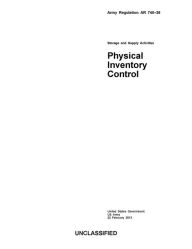 Title: Army Regulation AR 740-26 Storage and Supply Activities Physical Inventory Control 22 February 2013, Author: United States Government US Army