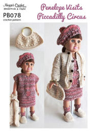 Title: PB078-R Penelope Visits Picadilly Circus Crochet Pattern, Author: MAggie Weldon