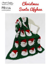 Title: PB114-R Christmas Santas Afghan Crochet Pattern, Author: Maggie Weldon