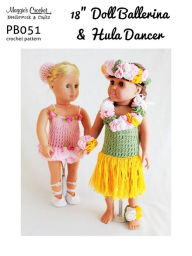 Title: PB051-R 18-in Doll Ballerina & Hula Dancer Crochet Pattern, Author: Maggie Weldon