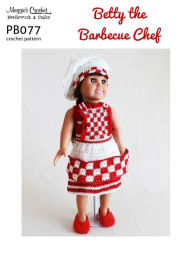 Title: PB077-R Betty the BBQ Chef Crochet Pattern, Author: Maggie Weldon