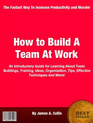 Title: How to Build A Team At Work: An Introductory Guide for Learning AboutTeam Buildings, Training, Ideas, Organization, Tips, Effective Techniques And More!, Author: James A. Callis