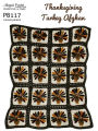 PB117-R Thanksgiving Turkeys Afghan Crochet Pattern