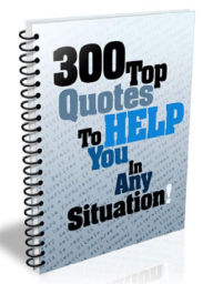 Title: 300 Top Quotes To Help You In Any Situation!, Author: Joye Bridal