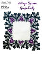 PB052-R Vintage Square Grape Doily Crochet Pattern