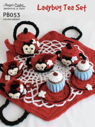 Title: PB053-R Ladybug Tea Set Crochet Pattern, Author: Maggie Weldon