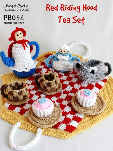 PB054-R Red Riding Hood Tea Set Crochet Pattern