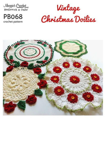 Crochet Pattern Vintage Christmas Doilies PB068-R