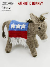 Title: PB112-R Patriotic Donkey Crochet Pattern, Author: MAggie Weldon