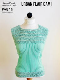 Title: PA845-R Urban Flair Cami Crochet Pattern, Author: MAggie Weldon