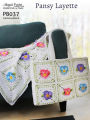 PB037-R Pansy Layette Crochet Pattern