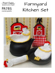 Title: PA785-R Farmyard Kitchen Set Crochet Pattern, Author: MAggie Weldon