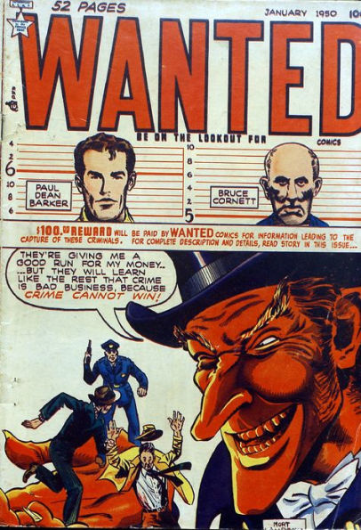 Wanted Comics Number 24 Crime Comic Book