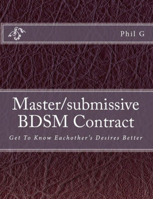 Master and Submissive or Slave BDSM Contract