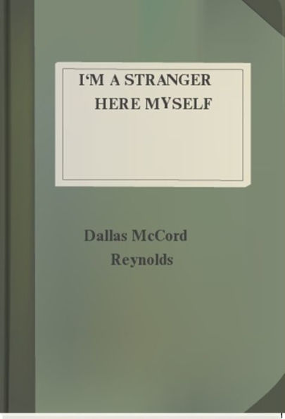 I'm a Stranger Here Myself