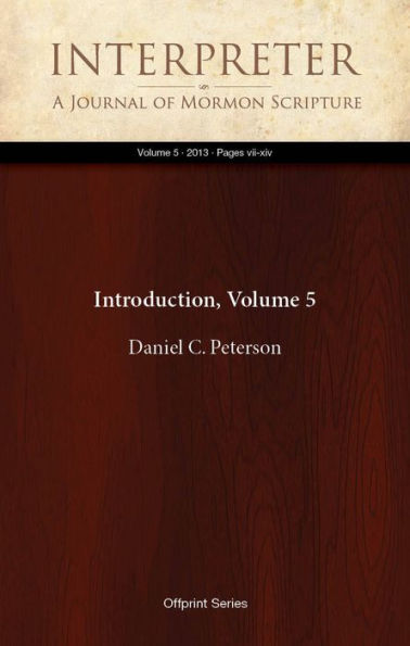 Introduction, Volume 5
