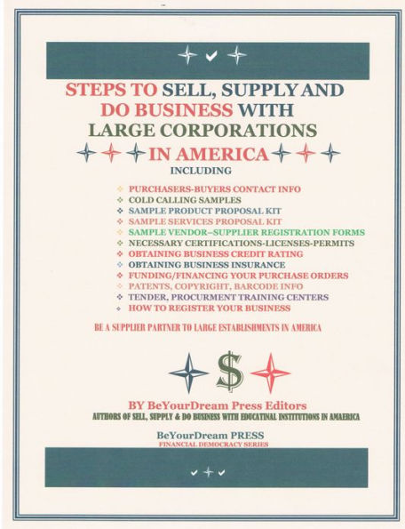 Steps To Sell, Supply and Do Business With Large Corporations in America