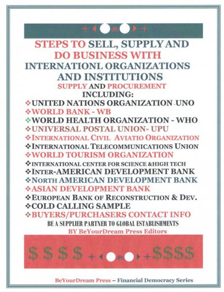 Steps To Sell, Supply and Do Business With International Organizations and Institutions