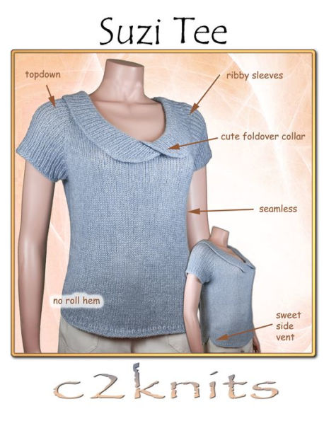 Suzi Tee (Single Knitting Pattern)