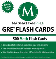 Title: 500 GRE Math Flash Cards, Author: Manhattan Prep