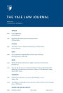 Yale Law Journal: Volume 122, Number 7 - May 2013