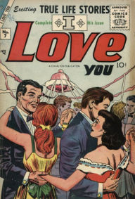 Title: I Love You Number 7 Romance Comic Book, Author: Lou Diamond