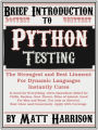 Brief Introduction to Python Testing